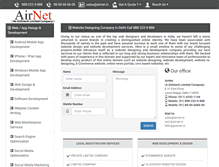 Tablet Screenshot of airnet.co.in